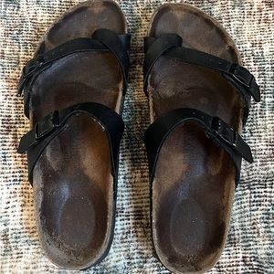 Black Leather Birkenstocks